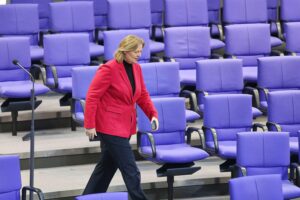 Bärbel Bas diskutiert Rentenpläne im Berliner Kontext vor dem Deutschlandtag der Jungen Union.