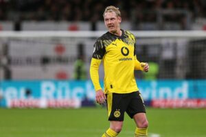 Julian Brandt feiert den Führungstreffer im Spiel Dortmund gegen Hoffenheim.