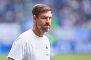 Trainer Thomas Kleine, entlassen von Greuther Fürth, Heiko Vogel als neuer Coach vorgestellt.