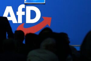 Logo der AfD-Jugendorganisation "Generation Deutschland" mit politischen Symbolen und zeitgemäßer Ästhetik.