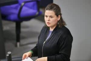 Sara Nanni spricht über europäische Reaktionen auf Trumps Drohungen bezüglich Grönland in Berlin.