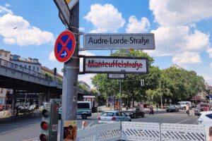 Polizeiaktion in Berlin: Festnahme wegen Hitlergruß und gefährlicher Körperverletzung in Audre-Lorde-Straße.