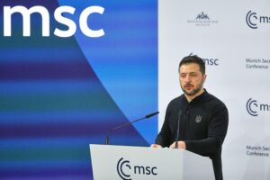 Wolodymyr Selenskyj als mutiger Führer im Angesicht von Wladimir Putin und geopolitischem Druck.