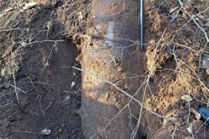 Entschärfung einer 1.000-Pfund-Fliegerbombe im Kaiserslauterer Stadtwald, Evakuierung der Anwohner.