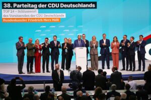 CDU-Parteitag mit Debatten über Schuldenbremse, politische Konflikte zwischen CDU und SPD.