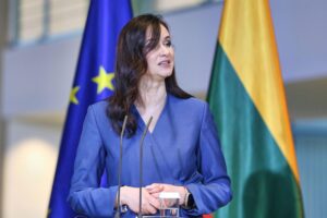 Inga Ruginiene spricht über Sicherheitsvorkehrungen Litauens inmitten geopolitischer Spannungen.