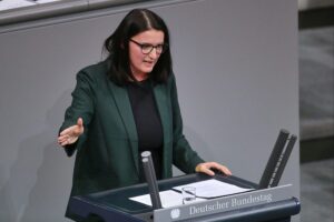 Irene Mihalic spricht über AfD-Rechtsextremismus und fordert ein Parteiverbotsverfahren.
