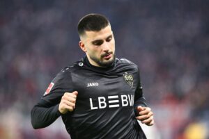 Fussballspiel: VfB Stuttgart gegen FC Porto, ein spannendes Europa-League-Achtelfinale, 1:2 Endstand.