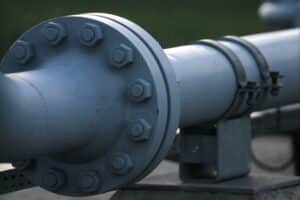 Energietransportleitung zur Anbindung des LNG-Terminals bei Stade, unterirdisch verlegt.