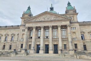 Bundesverwaltungsgericht in Leipzig: Urteil gegen rechtsextreme Vereinigung, die nationale Ideologie propagiert.