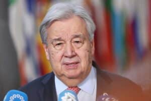 UN-Generalsekretär Guterres verurteilt Angriff auf Blauhelm-Soldaten im Libanon. Frieden gefordert.