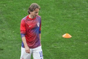 Luka Modric im Spiel gegen Panama, Kroatien triumphiert mit 1:0 durch Ante Budimir.