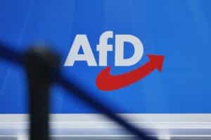 AfD-Logo, Warnungen von Unionspolitikern, Brandmauer, demokratische Werte, Landtagswahlen, Sachsen-Anhalt, Mecklenburg-Vorpommern.