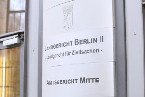 Landgericht Berlin II und Amtsgericht Mitte (Archiv) mit Hinweis auf gestörte Justiz-IT durch Software-Update.