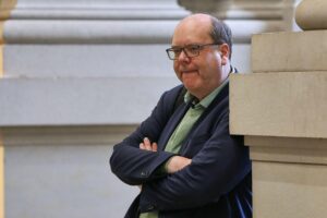 Christian Meyer (Archiv) bei der Ankündigung: Großschilfpolder zur Sanierung des Dümmer Sees, Niedersachsen.