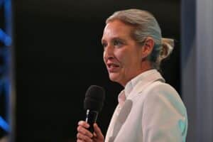 Alice Weidel (Archivfoto) und die AfD im Kontext eines ZDF-Politbarometers zur Bundestagswahl-Wählergunst.